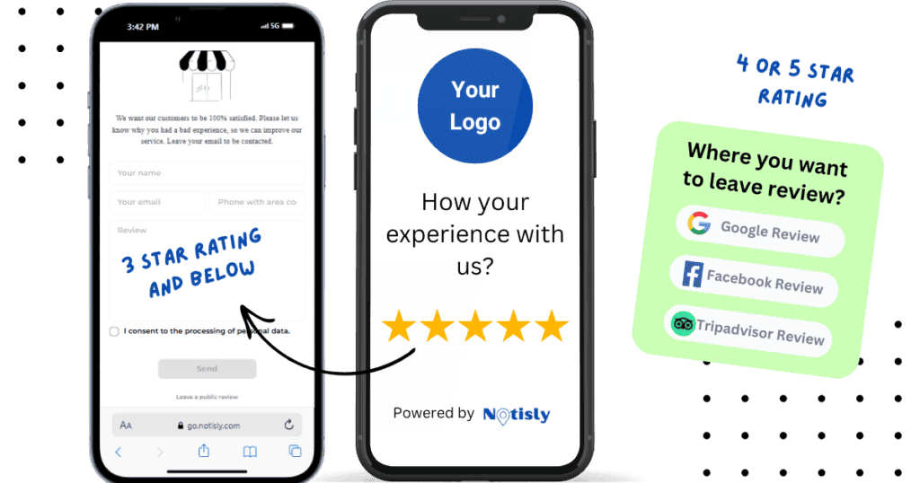 Filter Google review using notisly